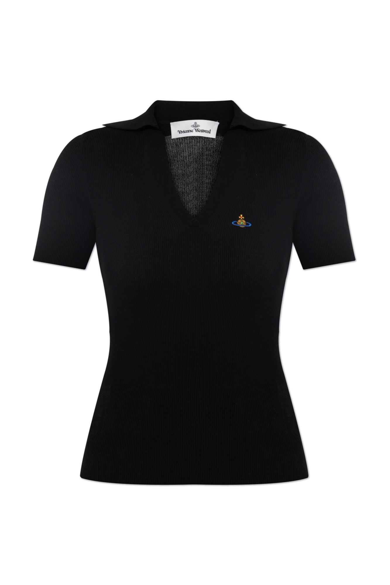 Black Polo with logo Vivienne Westwood - Vitkac AS